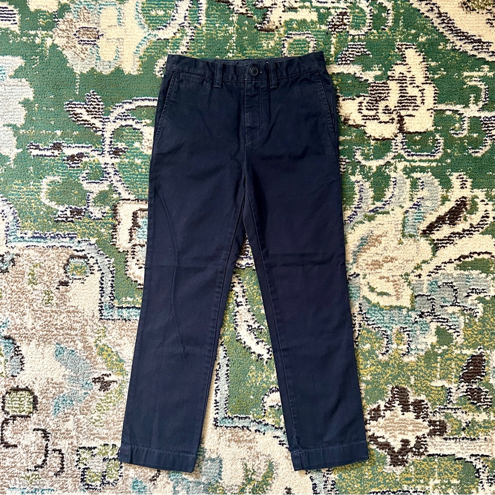 J.Crew Boys Slim Chino Pant, Navy, Size 7
